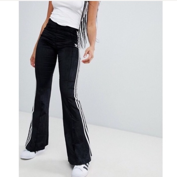 adidas bootcut track pants